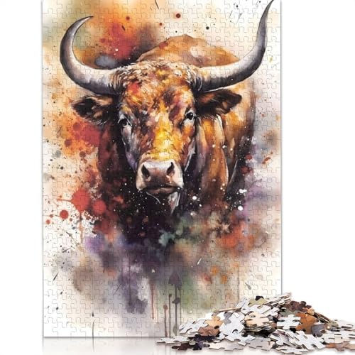 Matador Watercolors Puzzle mit 520 Teilen, farbenfrohes Puzzle, Geschenke für Männer, für Kinder ab 12 Jahren, 520 Teile (52 x 38 cm) von ECXASD