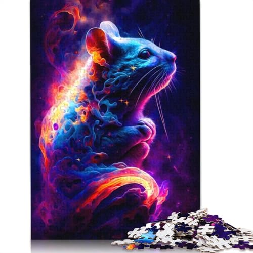 Maus-Puzzles für Erwachsene, anspruchsvolle Familienspiele, Denkspiele für Kinder ab 12 Jahren, 1000 Teile (75 x 50 cm) von ECXASD