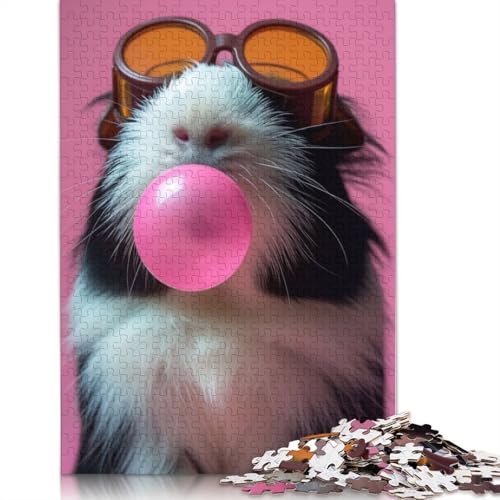 Meerschweinchen-Kaugummi-Puzzle für Erwachsene, Lernspiel, Puzzle, Geschenke für Kinder ab 12 Jahren, 1500 Teile (85 x 57 cm) von ECXASD