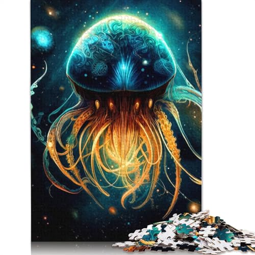 Oktopus-Puzzle für Erwachsene, interessantes Puzzle zur Stressreduzierung für Frauen und Männer, 1000 Teile (75 x 50 cm) von ECXASD