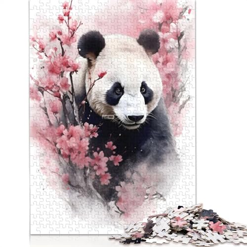 Panda-Puzzle für Erwachsene, 1500 Teile, freundliche Materialien, Coole Puzzles für Erwachsene, für Jungen oder Mädchen, 1500 Teile (85 x 57 cm) von ECXASD