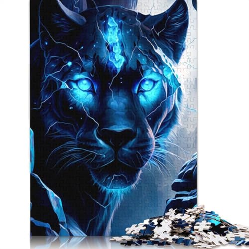 Panther Puzzle für Erwachsene, Denksportaufgaben für Erwachsene, Puzzlespiele für Erwachsene und Teenager, 1000 Teile (75 x 50 cm) von ECXASD