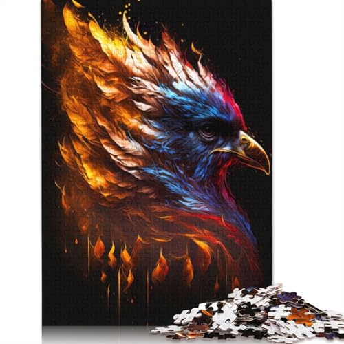 Phoenix-Puzzle für Erwachsene, Entspannungs-Herausforderungsspielzeug, Puzzles für Erwachsene für Frauen, für Kinder ab 12 Jahren, 1000 Teile (75 x 50 cm) von ECXASD