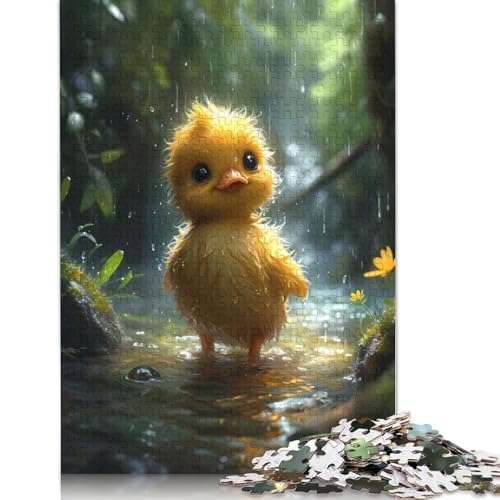 Puzzle für Erwachsene mit Cartoon-Entchen, 1500 Teile, 100% recycelte Holzplatte, Denkpuzzle für Erwachsene, für Jungen oder Mädchen, 1500 Teile (85 x 57 cm) von ECXASD
