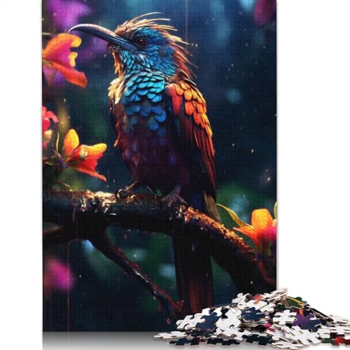 Puzzle mit Paradiesvogelmotiv für Erwachsene, kreative Spiele, Puzzle-Geschenk für Jungen oder Mädchen, 1500 Teile (85 x 57 cm) von ECXASD
