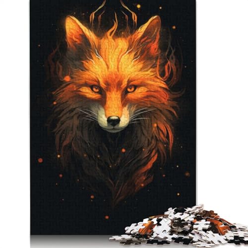 Red Fox Mysterious 1500-teiliges Puzzle für Erwachsene. Anspruchsvolle und knifflige Puzzles für Erwachsene und Kinder. 1500 Teile (85 x 57 cm) von ECXASD
