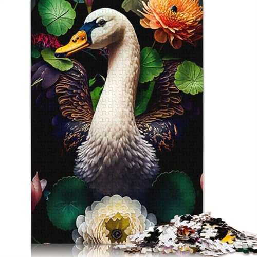 Schwanen-Puzzle für Erwachsene, Lernspiel, Puzzle-Geschenke für Kinder ab 12 Jahren, 520 Teile (52 x 38 cm) von ECXASD