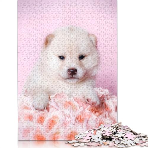 Shiba-Inu-Welpe, 520-teiliges Puzzle, ab 18 Jahren, Lernspiele, Puzzles für Erwachsene, für Frauen, für Kinder ab 12 Jahren, 520 Teile (52 x 38 cm) von ECXASD