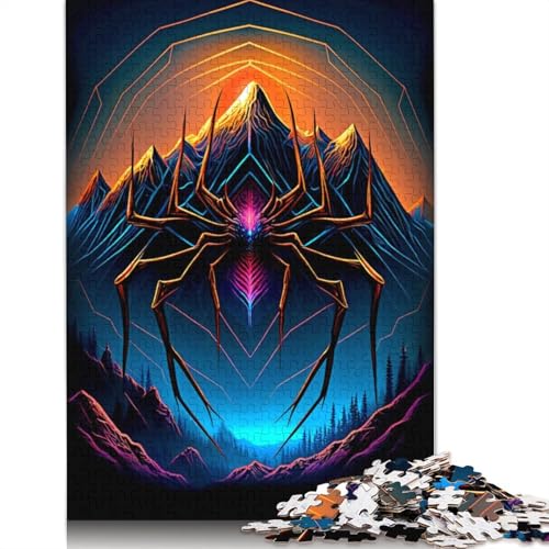 Spinnen-Puzzle, farbenfrohe, Coole Puzzles für Kinder ab 12 Jahren, 1000 Teile (75 x 50 cm) von ECXASD