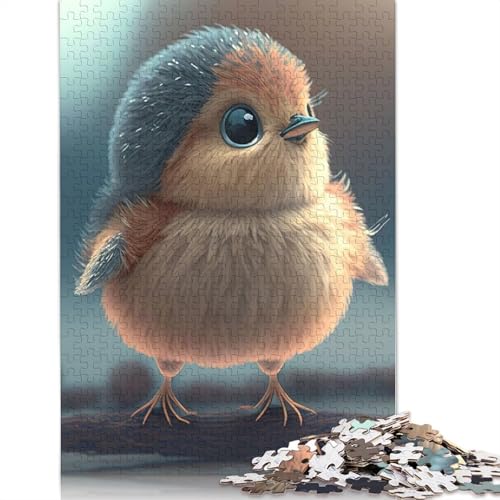 Süßes Vogelbaby-Puzzle für Erwachsene, Premium-Puzzle aus 100% recyceltem Brett, schwierige Puzzles für Kinder ab 12 Jahren, 1000 Teile (75 x 50 cm) von ECXASD
