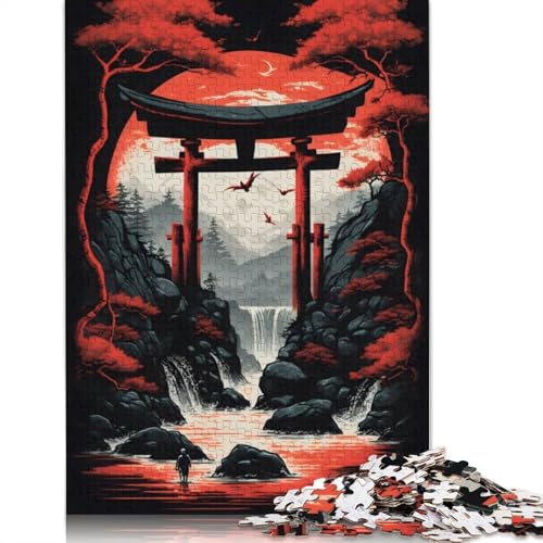 Torii Gate 1 Puzzle für Erwachsene, 520 Teile, lustige Denksportaufgaben für Kinder ab 12 Jahren, 520 Teile (52 x 38 cm) von ECXASD
