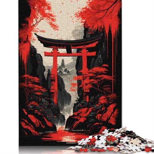 Torii Gate 2 Puzzle, 520 Teile für Erwachsene, kreative Spiele, Puzzlespiele für Erwachsene, für Jungen oder Mädchen, 520 Teile (52 x 38 cm) von ECXASD