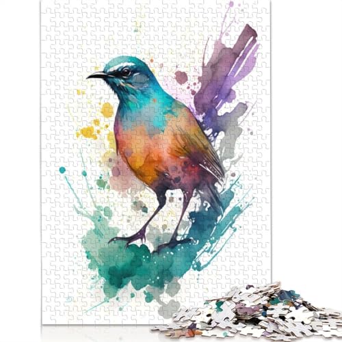 Vogelpuzzle für Erwachsene. Anspruchsvolle und knifflige ungewöhnliche Puzzles für Kinder ab 12 Jahren. 1000 Teile (75 x 50 cm) von ECXASD