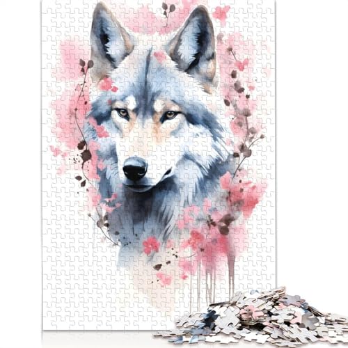 Wolf-Puzzles für Erwachsene, herausfordernde und knifflige schwierige Puzzles für Erwachsene und Kinder, 1000 Teile (75 x 50 cm) von ECXASD