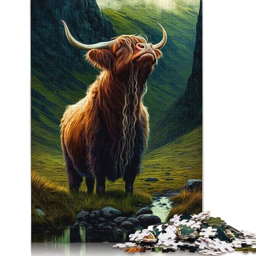 Yak-Puzzles für Erwachsene, Spielzeug, Lernspiel, schwierige Puzzles für Kinder ab 12 Jahren, 1500 Teile (85 x 57 cm) von ECXASD