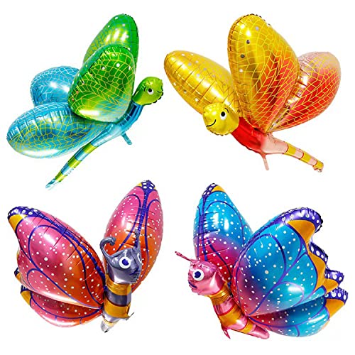 ED-Lumos 4Pcs Luftballons Riese Schmetterling Libelle Tiere Set für Kinder Geburtstag Party Dekoration Geschenk ED-Lumos 4Pcs Luftballons Riese Schmetterling Libelle Tiere Set für Kinder Geburtstag Party Dekoration Geschenk von ED-Lumos