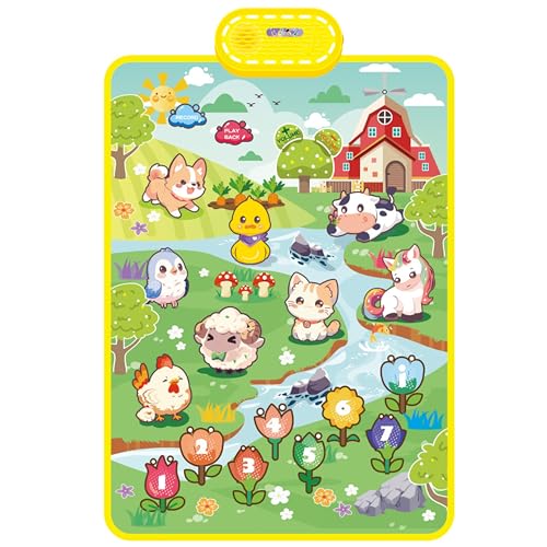 ED-Lumos Bildungsspielzeug Tiere Klang Wanddiagramm Klavier Musik Poster Kinder Montessori Spielzeug Interaktives Bildungsspielzeug Lerngeschenk für Kleinkinder 2-4 ED-Lumos Bildungsspielzeug Tiere Klang Wanddiagramm Klavier Musik Poster Kinder Montessori Spielzeug Interaktives Bildungsspielzeug Lerngeschenk für Kleinkinder 2-4 von ED-Lumos