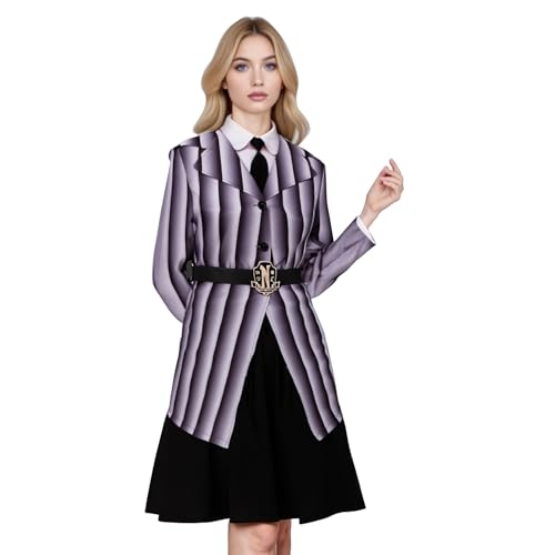EDAUWAE Halloween-Kostüme für Frauen 2025, Uniform, Faltenrock, Erwachsene, Streifen, Anzüge, Sets, Party-Outfits, Typ 1, XX-Large EDAUWAE Halloween-Kostüme für Frauen 2025, Uniform, Faltenrock, Erwachsene, Streifen, Anzüge, Sets, Party-Outfits, Typ 1, XX-Large von EDAUWAE