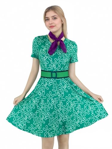 EDAUWAE Joy Kostüm für Damen, Ekelkleid, für Cosplay, Halloween, kurzärmelig, Tanzkleid, Grün , XL EDAUWAE Joy Kostüm für Damen, Ekelkleid, für Cosplay, Halloween, kurzärmelig, Tanzkleid, Grün , XL von EDAUWAE