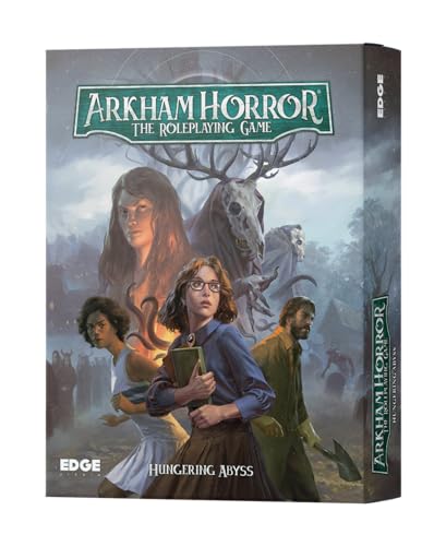 EDGE Studio Arkham Horror The Roleplaying Game Hungering Abyss Starter Set - Immersive RPG Adventure with Dynamic Pool System! Ages 14+, 2-6 Players, 1+ Hour Playtime, Made by von Edge Studio