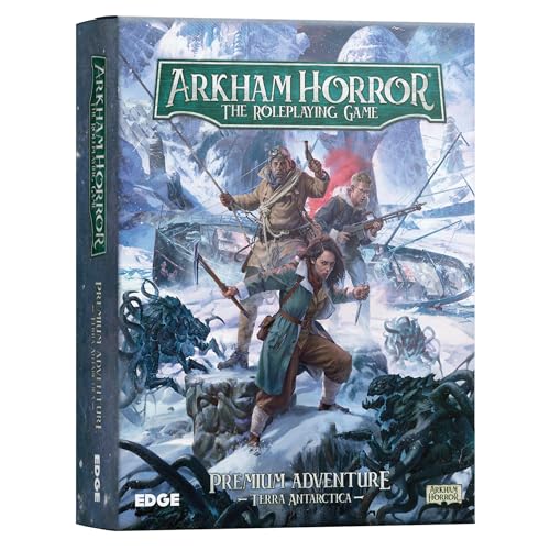 Asmodee Arkham Horror The Roleplaying Game Terra Antarctica Adventure Book, Immersive RPG for Kids & Adults, Ages 14+, 2-6 Players, 1+ Hour Playtime von EDGE