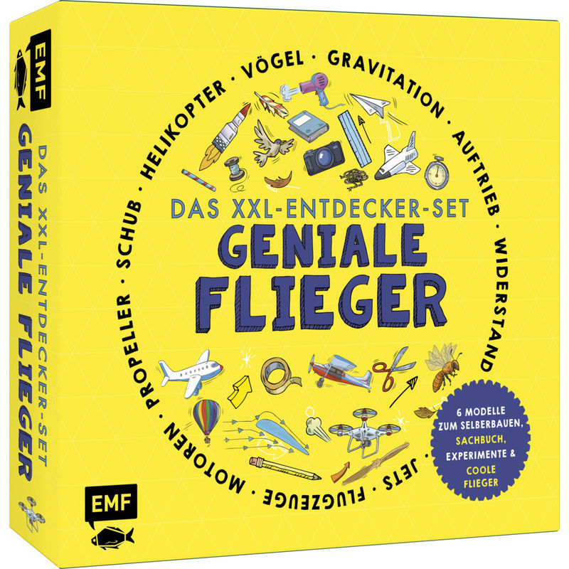 Das XXL-Entdecker-Set - Geniale Flieger: 6 Modelle zum Selberbauen, Sachbuch, Experimente und faszinierende Flugmaschinen von EDITION,MICHAEL FISCHER