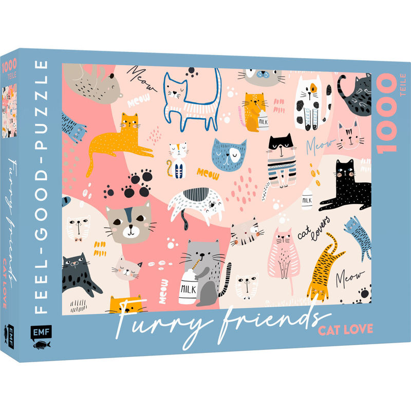 Feel-good-Puzzle 1000 Teile - FURRY FRIENDS: Cat love von EDITION,MICHAEL FISCHER