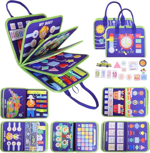 Fidget Decke für Erwachsene mit Demenz, Alzheimer Produkte für ältere Menschen, sensorisches Busy Board Spielzeug, Spiele für Senior Demenz Patienten, Autismus Sensorisches Demenz Spielzeug, Sechs von EDRITHRIC