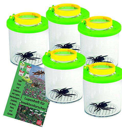 EDU-TOYS 5 Stück 2fach 3,5fach vergrößernde Becherlupe Lupendose mit 5X Lupenheft EDU-TOYS 5 Stück 2fach 3,5fach vergrößernde Becherlupe Lupendose mit 5X Lupenheft von EDU-TOYS
