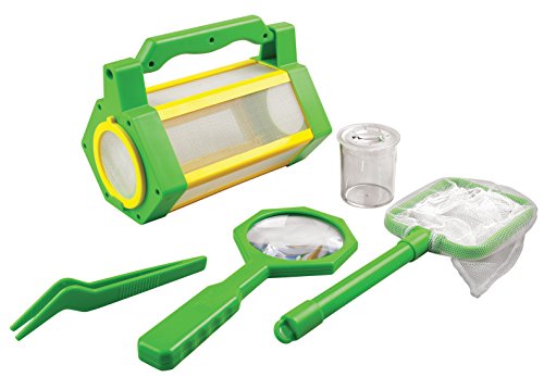 EDU-TOYS BL033 Insektenfang Set: 5-teilig mit Aufbewahrungsbox, Kescher, Lupe und Becherlupe - für Kinder im Kindergartenalter - unisex - Sensorische Erforschung - für Kinder ab 3 Jahren von EDU-TOYS
