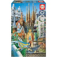 EDUCA 9211874 Gaudi 1000 Teile Miniature Puzzle von EDUCA BORRAS