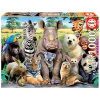 EDUCA 9215517 Zootiere 1000 Teile Puzzle von EDUCA BORRAS