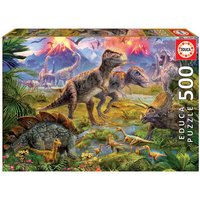 EDUCA 9215969 Dinosaurier Treffen 500 Teile Puzzle von EDUCA BORRAS