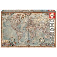 EDUCA 9216764 Weltkarte 1000 Teile Miniature Puzzle von EDUCA BORRAS