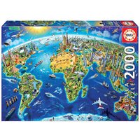 EDUCA 9217129 Wahrzeichen Welt 2000 Teile Puzzle von EDUCA BORRAS