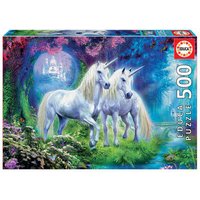 EDUCA 9217648 Einhörner im Wald 500 Teile Puzzle von EDUCA BORRAS