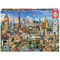 EDUCA 9217697 Wahrzeichen Europa 2000 Teile Puzzle von EDUCA BORRAS