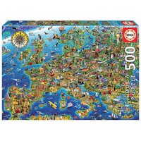 EDUCA 9217962 Verrückte Europakarte 500 Teile Puzzle EDUCA 9217962 Verrückte Europakarte 500 Teile Puzzle von EDUCA BORRAS