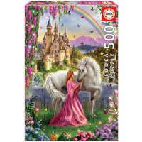 EDUCA 9217985 Fee und Einhorn 500 Teile Puzzle von EDUCA BORRAS