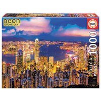 EDUCA 9218462 Hong Kong 1000 Teile Nachtleuchtpuzzle von EDUCA BORRAS
