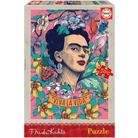 EDUCA 9219251 Puzzle 500 Teile Frida Kahlo Viva la Vida von EDUCA BORRAS