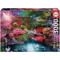 EDUCA 9219282 Puzzle 3000 Teile Japanischer Garten von EDUCA BORRAS