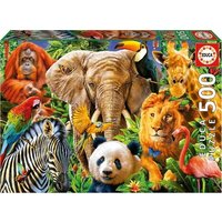 EDUCA 9219550 Puzzle 500 Teile Wildtiere von EDUCA BORRAS