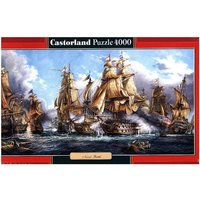 Castorland 4000 Piece Jigsaw Puzzles, Naval Battle, Nautic Painting, Old Navy Ships, Sailing Ships at War, Adult Puzzle, Castorland C-400102-2 von EDUCA PUZZLE
