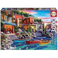 EDUCA 9219052 Puzzle 3000 Teile Como Sonnenuntergang von EDUCA