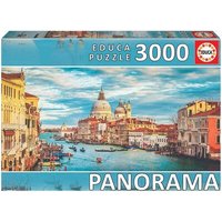 EDUCA 9219053 Panorama Puzzle 3000 Teile Venedig Kanal von EDUCA