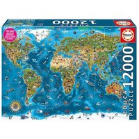 EDUCA 9219057 Puzzle 12000 Teile Weltwunder von EDUCA