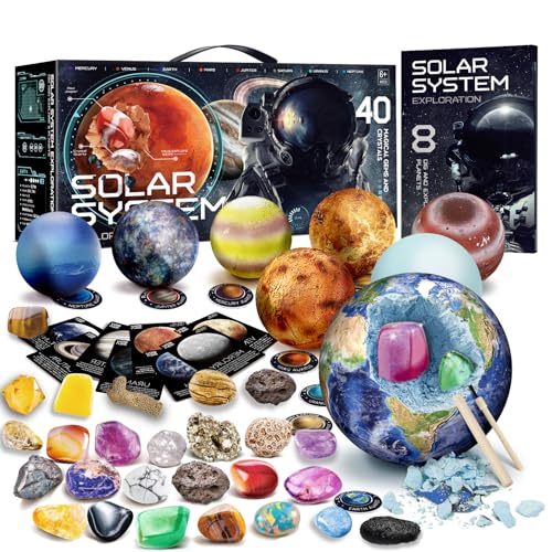 Planeten Ausgrabungsset für Kinder, Edelsteine Ausgraben für Natürliche Edelsteine, Kristalle und Mineralien Steine, Geologie und Astronomie, Planeten Ausgrabungs Spielzeug Geschenk für Kinder ab 6 Planeten Ausgrabungsset für Kinder, Edelsteine Ausgraben für Natürliche Edelsteine, Kristalle und Mineralien Steine, Geologie und Astronomie, Planeten Ausgrabungs Spielzeug Geschenk für Kinder ab 6 von EDUMAN