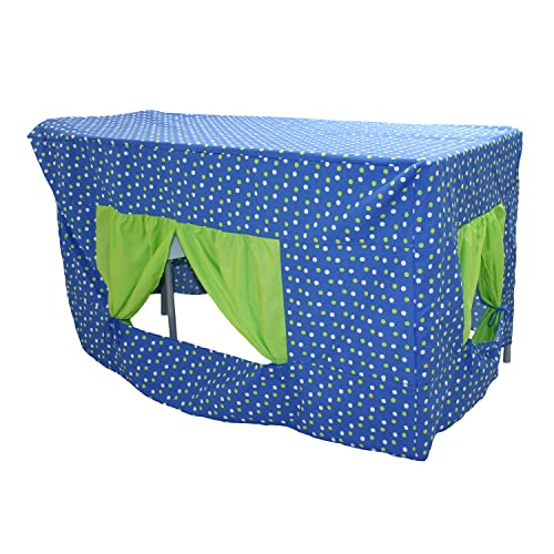 EDUPLAY 110413 Tischzelt klein, 60 x 120 x 60 cm, 100% Baumwolle, blau/grün EDUPLAY 110413 Tischzelt klein, 60 x 120 x 60 cm, 100% Baumwolle, blau/grün von EDUPLAY