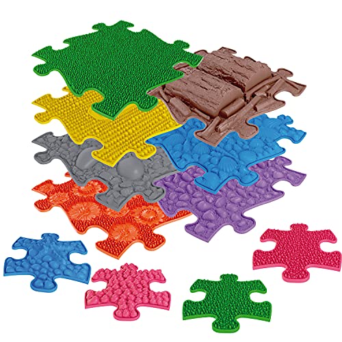 EDUPLAY 110482 Sensorik-Pfad 11-teilig, Mehrfarbig (1 Set) von EDUPLAY